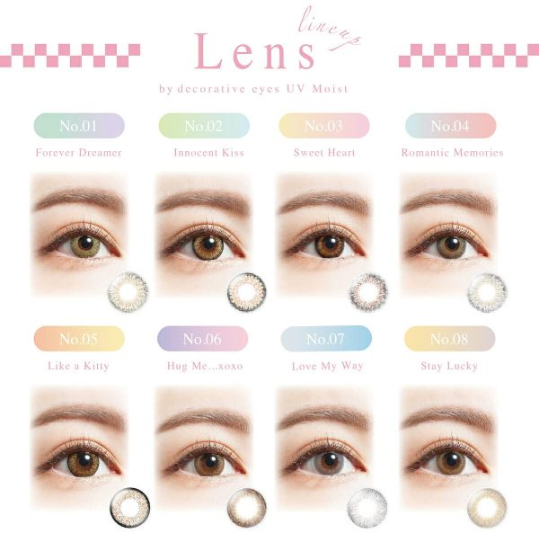 Decorative Eyes 1 Day Uv & Moist 10 Pieces Japan [04-Romantic Memories] -3.00 For Discount - Image 3