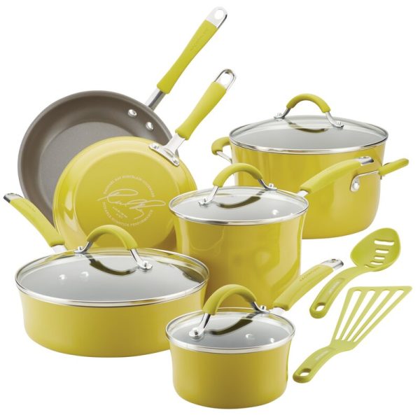 Rachael Ray 12-Piece Cucina Nonstick Pots And Pans Cookware Set Online