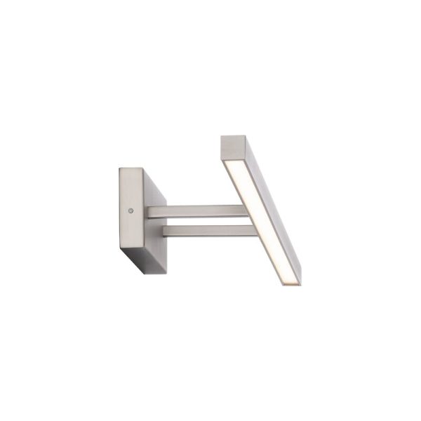 Brushed Nickel Enzo 1 - Light Dimmable LED Vanity Light 2700K color temp on Sale - Image 2