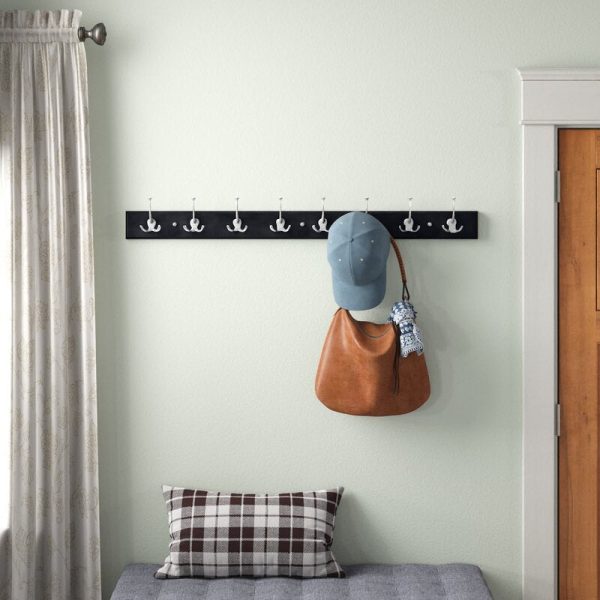 Mcwilliams 45   Wide 8 - Hook Wall Mounted Coat Rack Online now