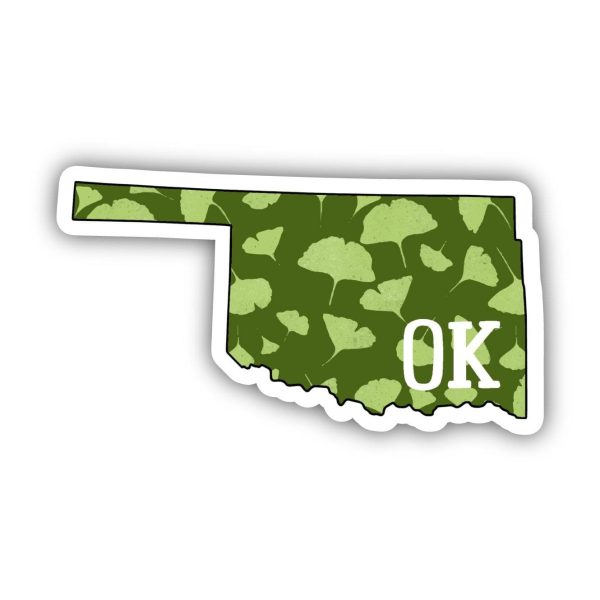 Oklahoma Green Nature Sticker Online now